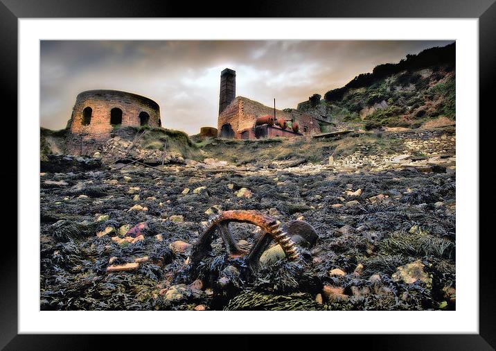  Porth Wen, Anglesey, Wales,  Abandoned Brickworks Framed Mounted Print by Mal Bray