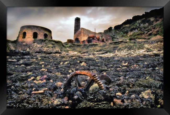  Porth Wen, Anglesey, Wales,  Abandoned Brickworks Framed Print by Mal Bray