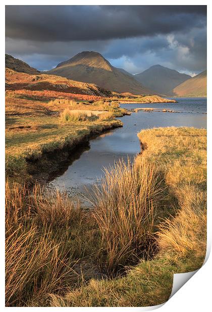 Evening Light (Wast Water)  Print by Andrew Ray