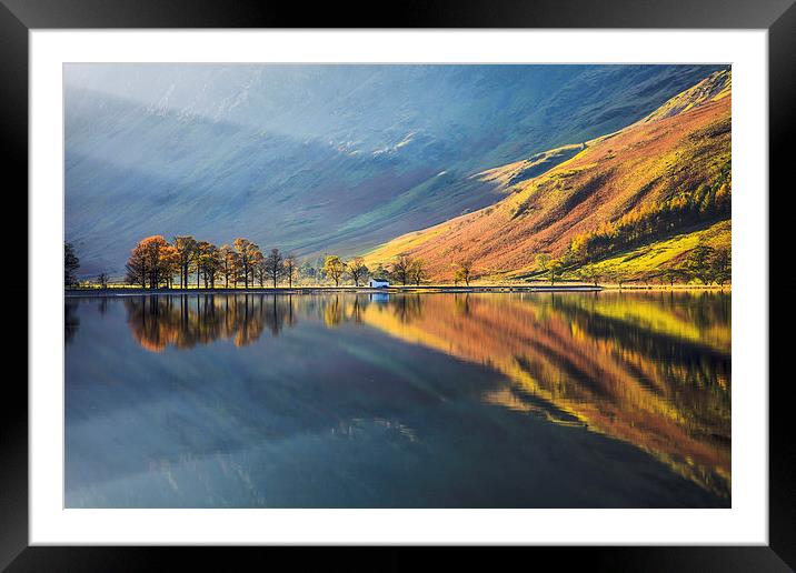 Shafts of Light (Buttermere) Framed Mounted Print by Andrew Ray