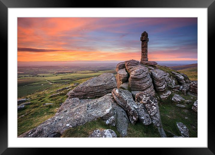 Sunset at Brat Tor  Framed Mounted Print by Andrew Ray
