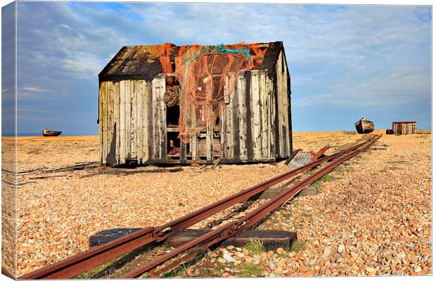 Abandoned Railway (Dungeness) Canvas Print by Andrew Ray