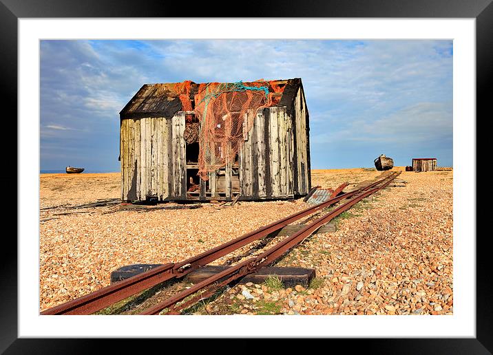 Abandoned Railway (Dungeness) Framed Mounted Print by Andrew Ray