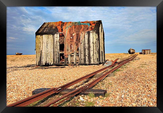 Abandoned Railway (Dungeness) Framed Print by Andrew Ray