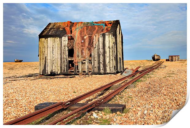 Abandoned Railway (Dungeness) Print by Andrew Ray