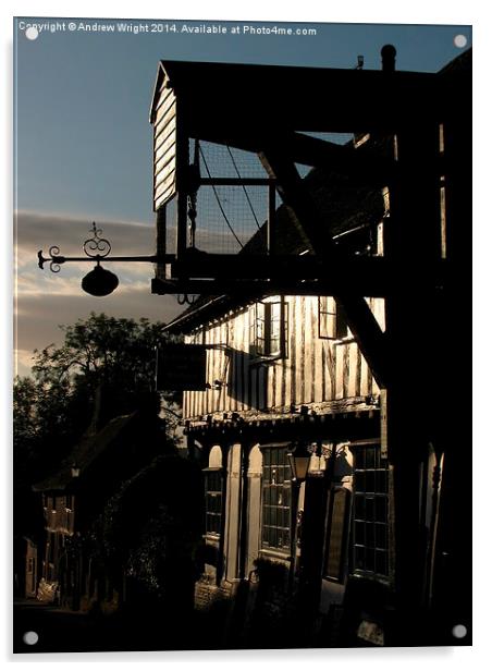  Ye Olde Bell & Steelyard, Woodbridge Acrylic by Andrew Wright