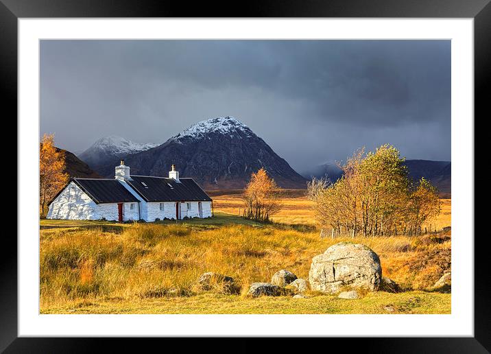 Autumn at Black Rock Cottage Framed Mounted Print by Andrew Ray