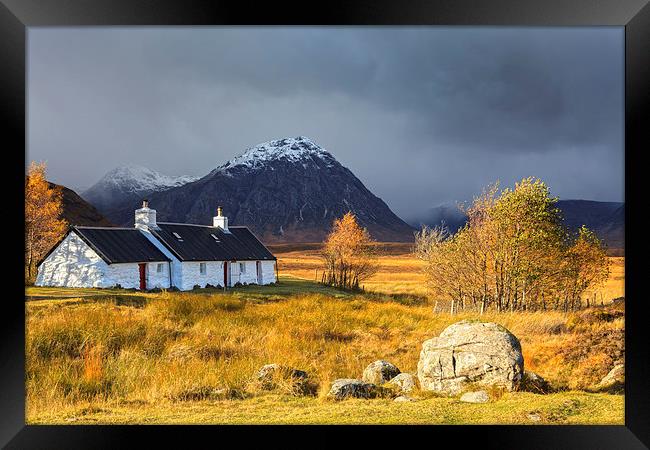 Autumn at Black Rock Cottage Framed Print by Andrew Ray