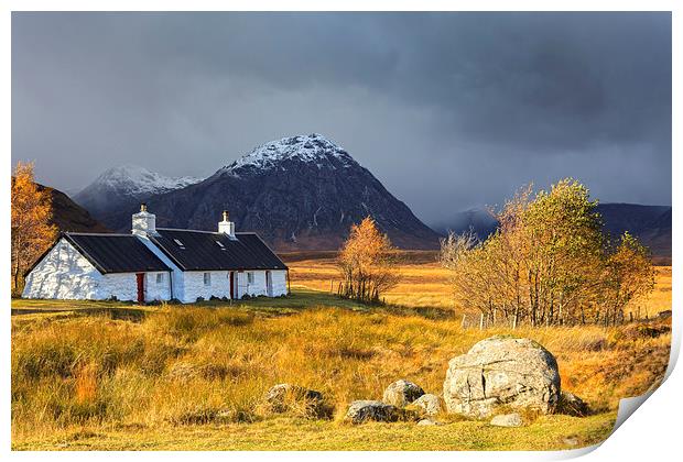 Autumn at Black Rock Cottage Print by Andrew Ray