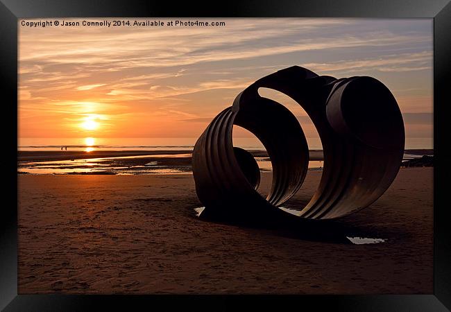  The Sunset Shell Framed Print by Jason Connolly