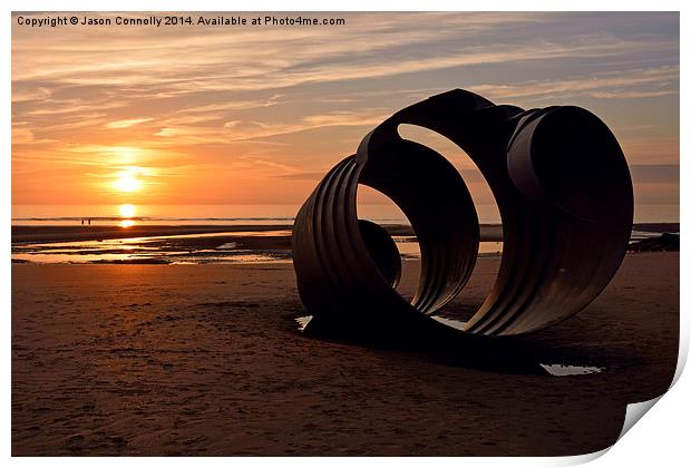  The Sunset Shell Print by Jason Connolly