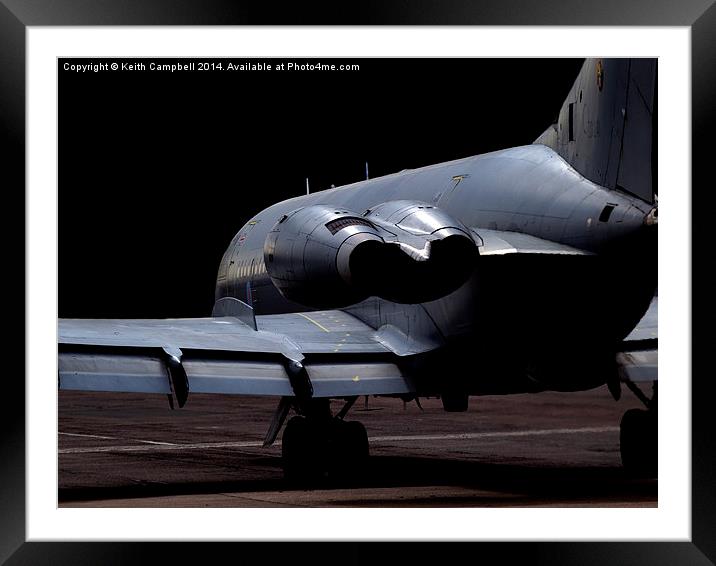 RAF VC-10 ZD241 lined up Framed Mounted Print by Keith Campbell