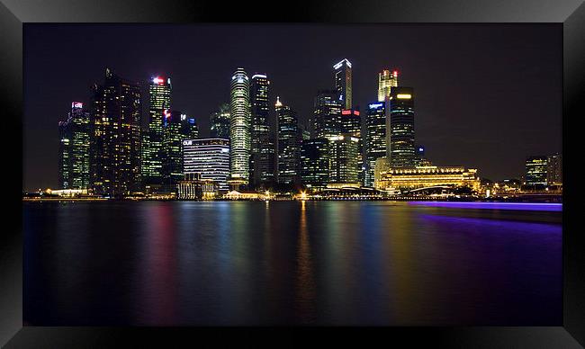  Singapore skyline Framed Print by James Marsden