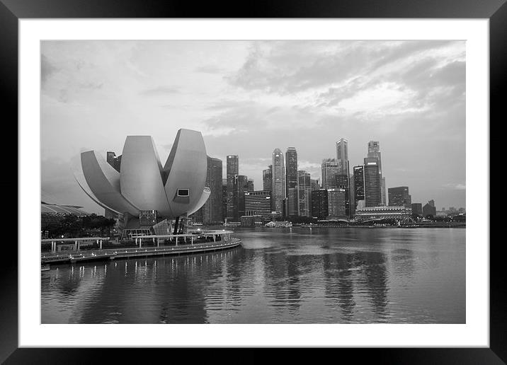  Singapore skyline Framed Mounted Print by James Marsden