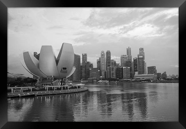  Singapore skyline Framed Print by James Marsden