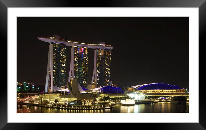  Marina Bay Sands Resort Framed Mounted Print by James Marsden