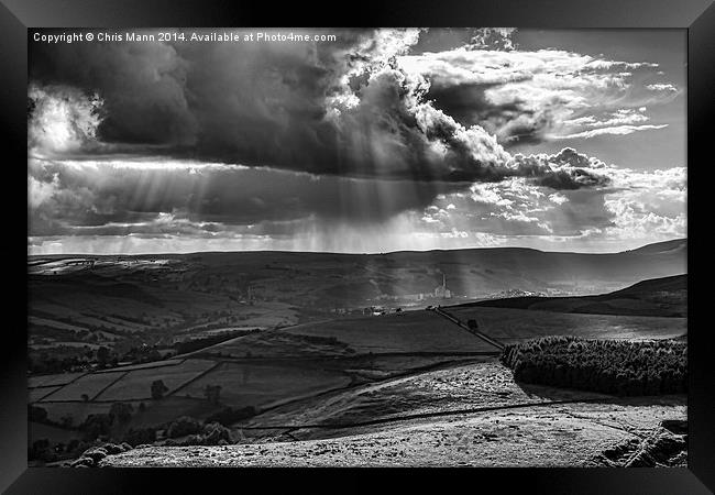  View from Stanage Edge Framed Print by Chris Mann