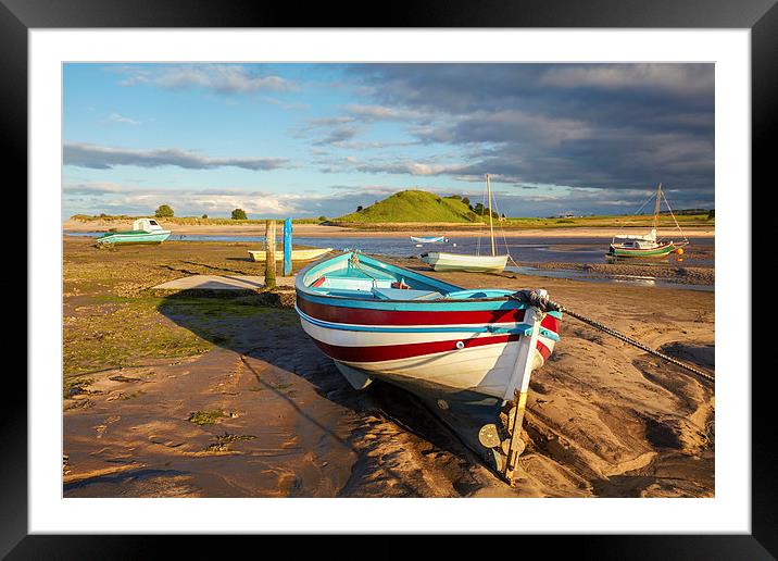 Boats at Alnmouth. Framed Mounted Print by Andrew Ray