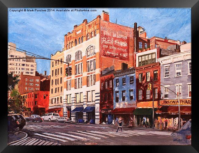 New York City Junction Framed Print by Mark Purches