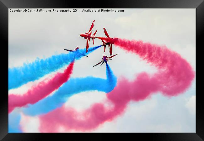  The Red Arrows Gypo Break 2 - Dunsfold 2014 Framed Print by Colin Williams Photography