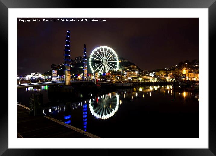  Torquay Nights Framed Mounted Print by Dan Davidson