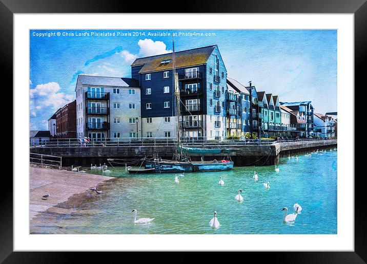  A River Walk In Littlehampton Framed Mounted Print by Chris Lord