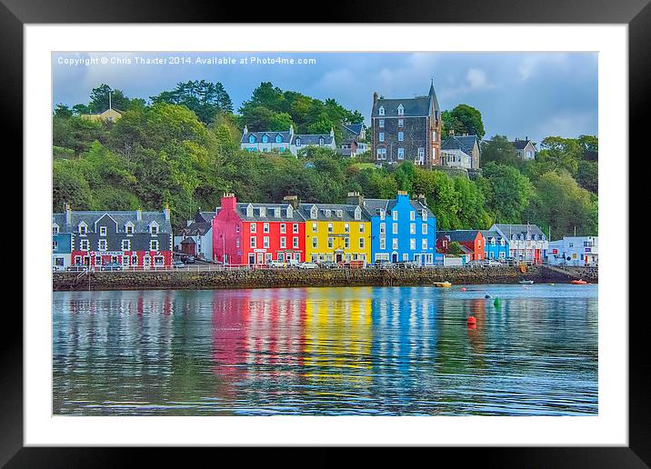  Tobermory Isle of Mull Framed Mounted Print by Chris Thaxter