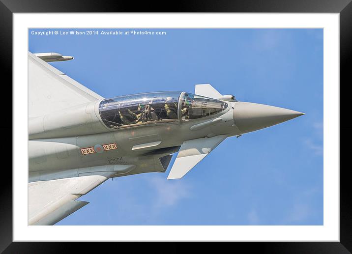 Royal Air Force Typhoon Framed Mounted Print by Lee Wilson