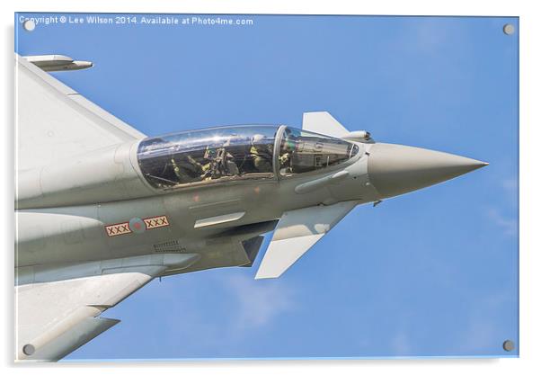 Royal Air Force Typhoon Acrylic by Lee Wilson