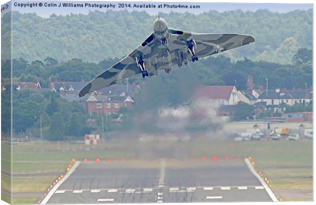   Vulcan To The Skies - Farnborough 2014 1 Canvas Print by Colin Williams Photography