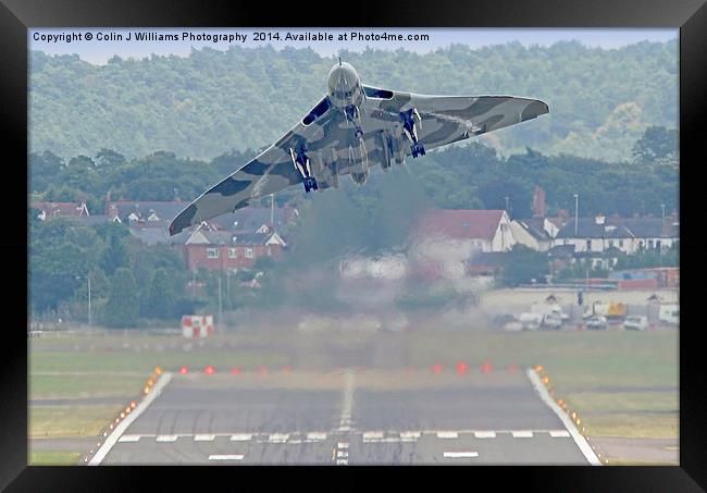  Vulcan To The Skies - Farnborough 2014 1 Framed Print by Colin Williams Photography