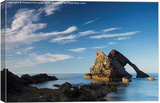 Evening light on Bowfiddle Rock Canvas Print by Howard Kennedy