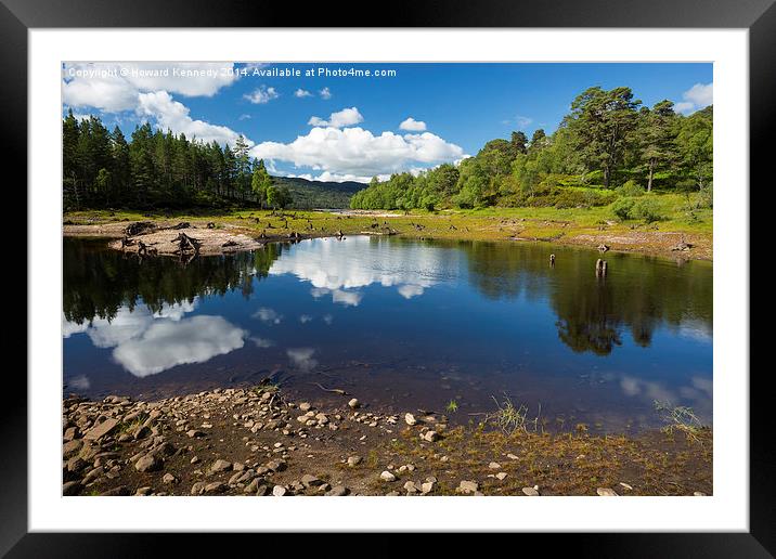 Reflections in Glen Affric Framed Mounted Print by Howard Kennedy