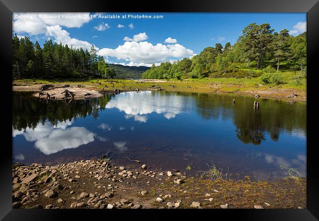 Reflections in Glen Affric Framed Print by Howard Kennedy