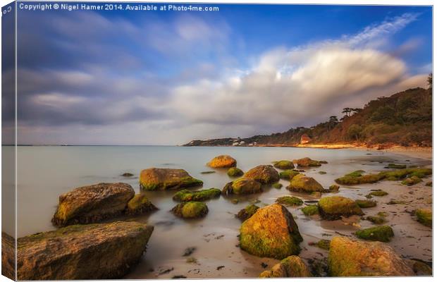 Totland Bay IOW  Canvas Print by Wight Landscapes