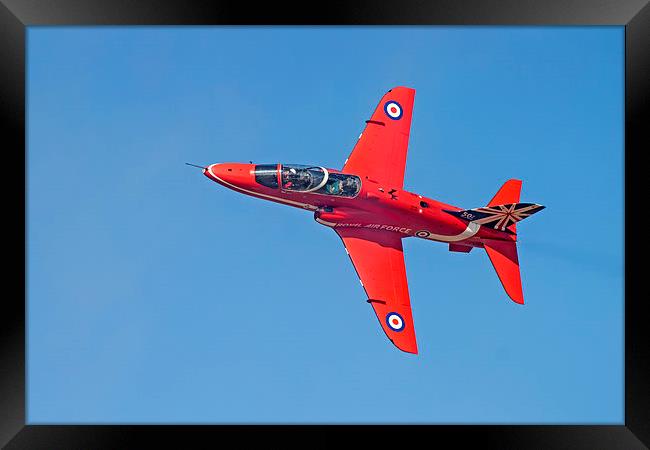 Red Arrows Framed Print by Roger Green
