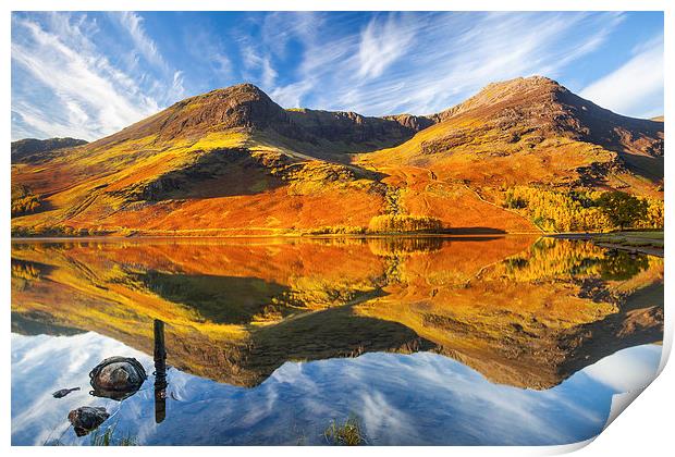 Buttermere Reflections Print by Andrew Ray