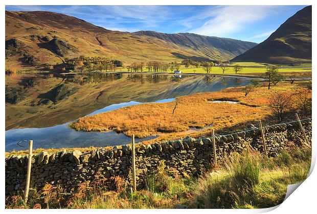 Buttermere View Print by Andrew Ray