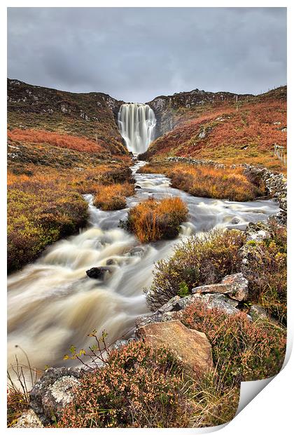 Clashnessie Waterfall Print by Andrew Ray