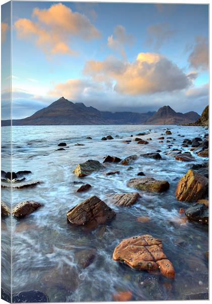 Clouds over the Black Cuillins Canvas Print by Andrew Ray