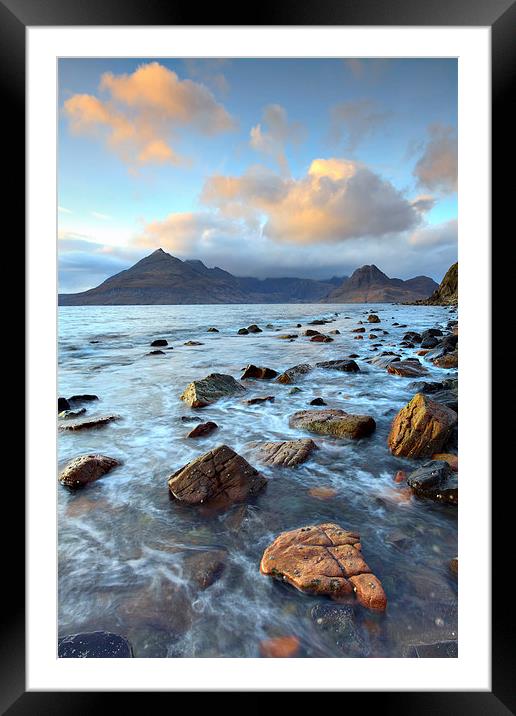 Clouds over the Black Cuillins Framed Mounted Print by Andrew Ray