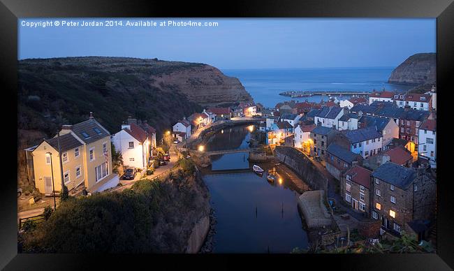  Staithes Village 1 Framed Print by Peter Jordan