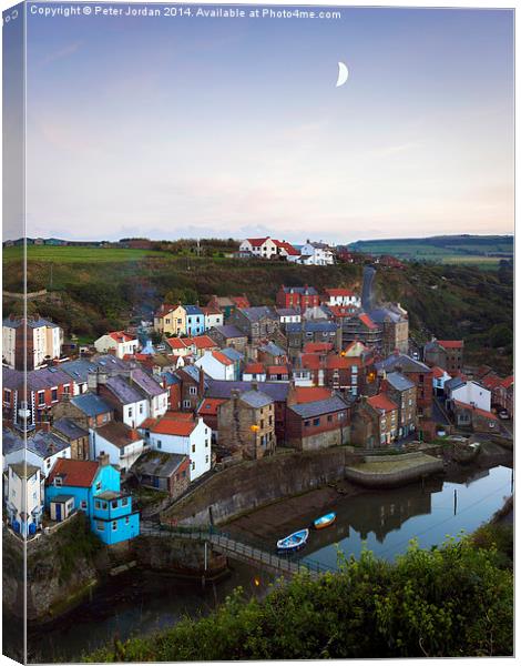  Staithes Village 2 Canvas Print by Peter Jordan