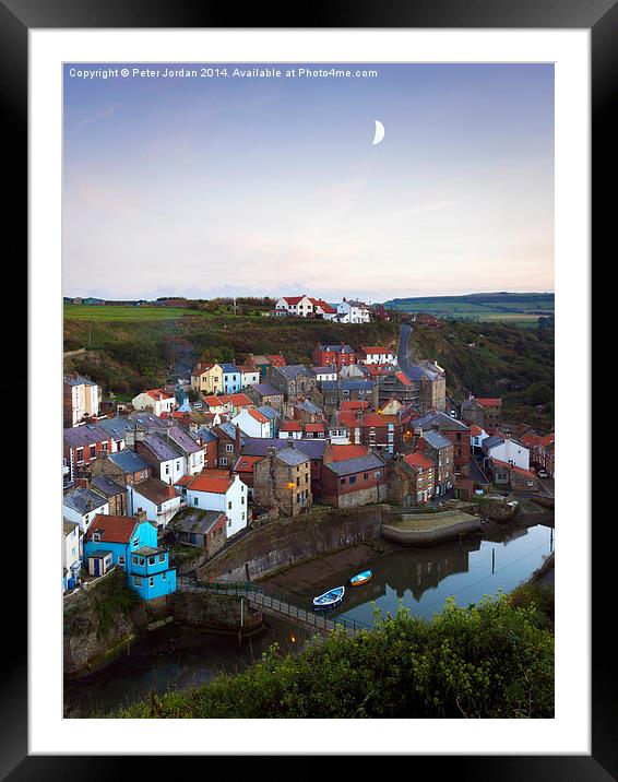  Staithes Village 2 Framed Mounted Print by Peter Jordan