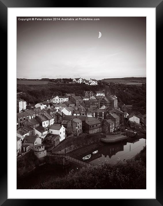  Staithes Village 3 Framed Mounted Print by Peter Jordan