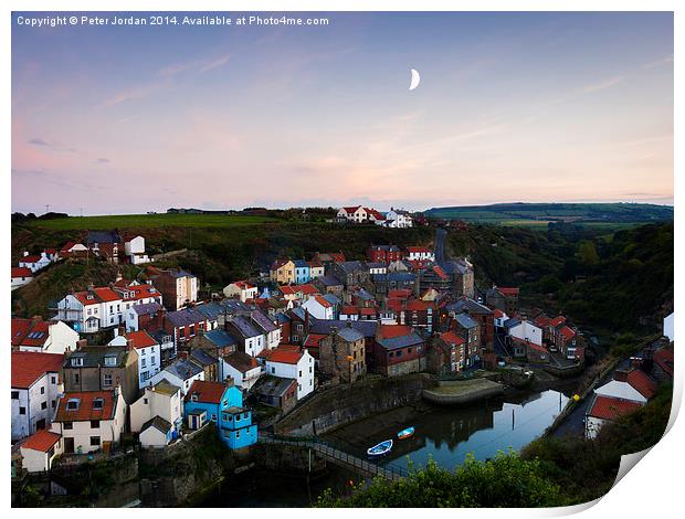  Staithes Village 4 Print by Peter Jordan