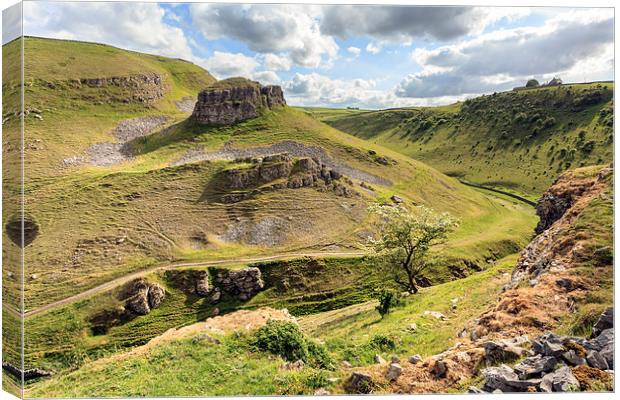 Cressbrook Dale Canvas Print by Andrew Ray