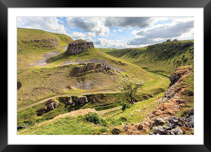 Cressbrook Dale Framed Mounted Print by Andrew Ray