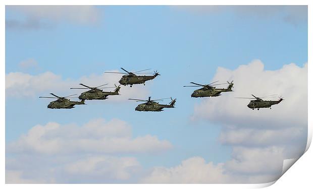 78 Squadron disbandment Flypast Print by Oxon Images