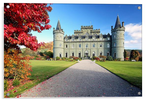 Inveraray Castle Acrylic by Grant Glendinning